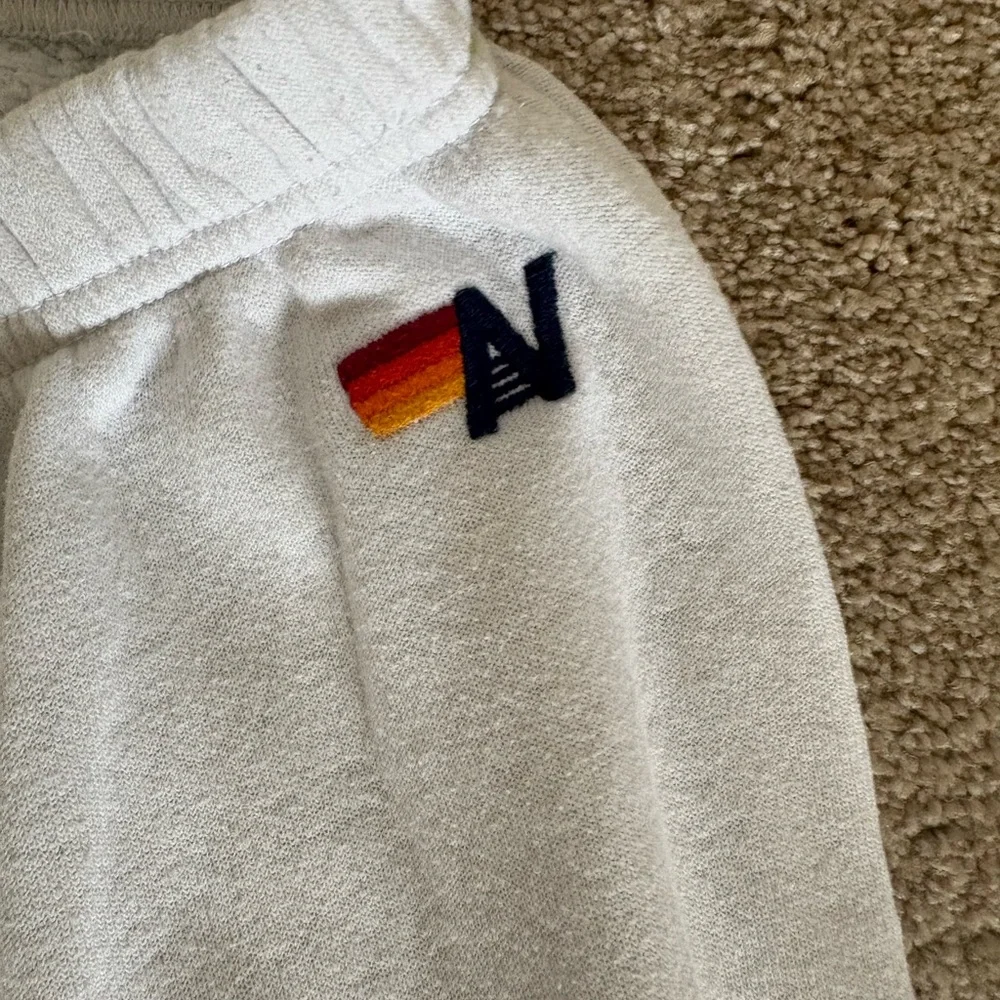 Aviator nation white sweatpants size L - Picture 6 of 7